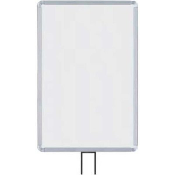 Lavi Industries , Vertical Fixed Sign Frame, , 14" x 22", For 13' Posts, Satin 50-1134F12V-S/SA
